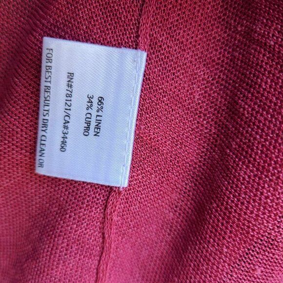 Eileen Fisher Rust  Linen Blend Cardigan Sweater size XL - Picture 6 of 16